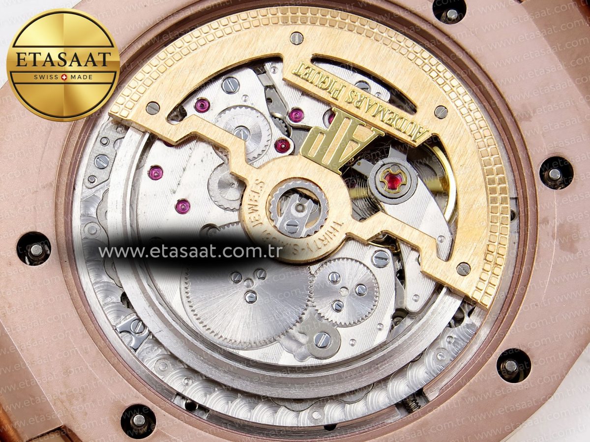 Audemars Piguet Royal Oak 39mm 15202 Black Diamonds Dial on RG A2121 - Görsel 20