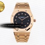 Audemars Piguet Royal Oak 39mm 15202 Siyah Pırlanta A2121 Eta Saat - Görsel 3 - 1:1 Süper Klon Saat