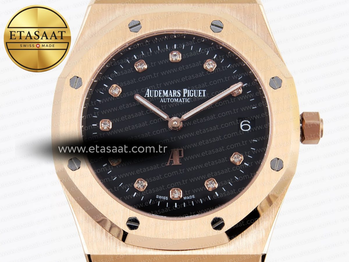 Audemars Piguet Royal Oak 39mm 15202 Black Diamonds Dial on RG A2121 - Görsel 4