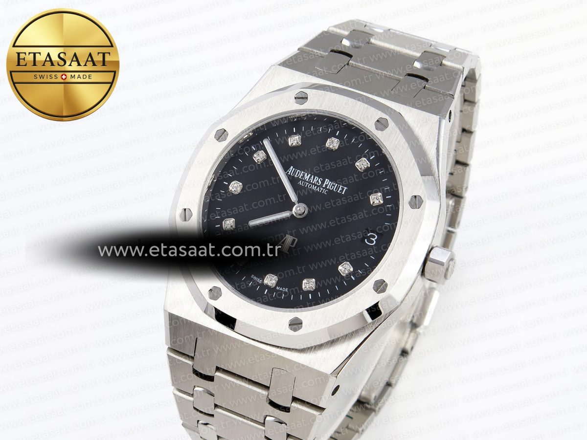 Audemars Piguet Royal Oak 39mm 15202  Black Dial on SS A2121 - Görsel 1