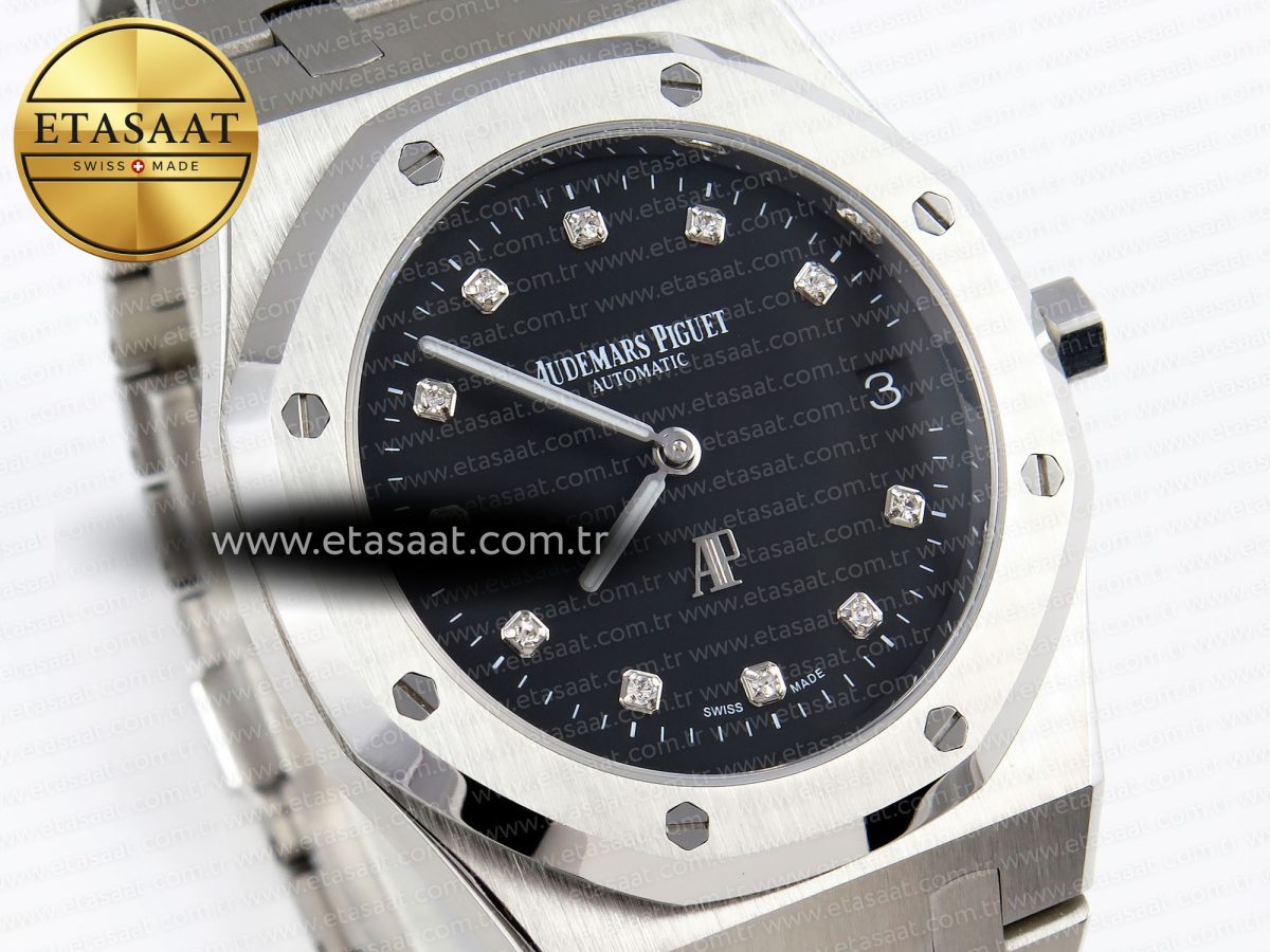 Audemars Piguet Royal Oak 39mm 15202  Black Dial on SS A2121 - Görsel 5