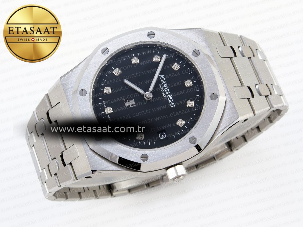 Audemars Piguet Royal Oak 39mm 15202  Black Dial on SS A2121 - Görsel 7