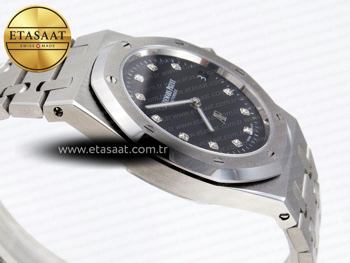 Audemars Piguet Royal Oak 39mm 15202  Black Dial on SS A2121 - Görsel 9