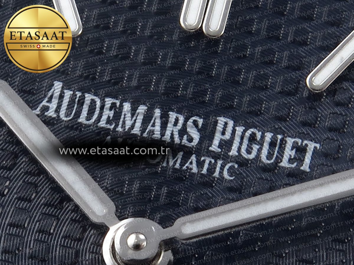 Audemars Piguet Royal Oak 39mm 15202 Blue Textured Dial on SS A2121 - Görsel 10