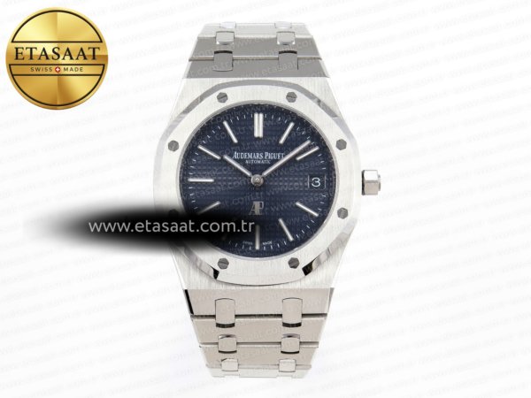 Audemars Piguet Royal Oak 39mm 15202 Mavi Dokulu Eta Saat - 1:1 Süper Klon Replika Saat