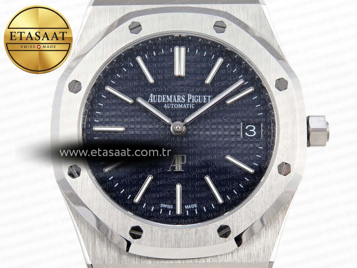 Audemars Piguet Royal Oak 39mm 15202 Blue Textured Dial on SS A2121 - Görsel 4