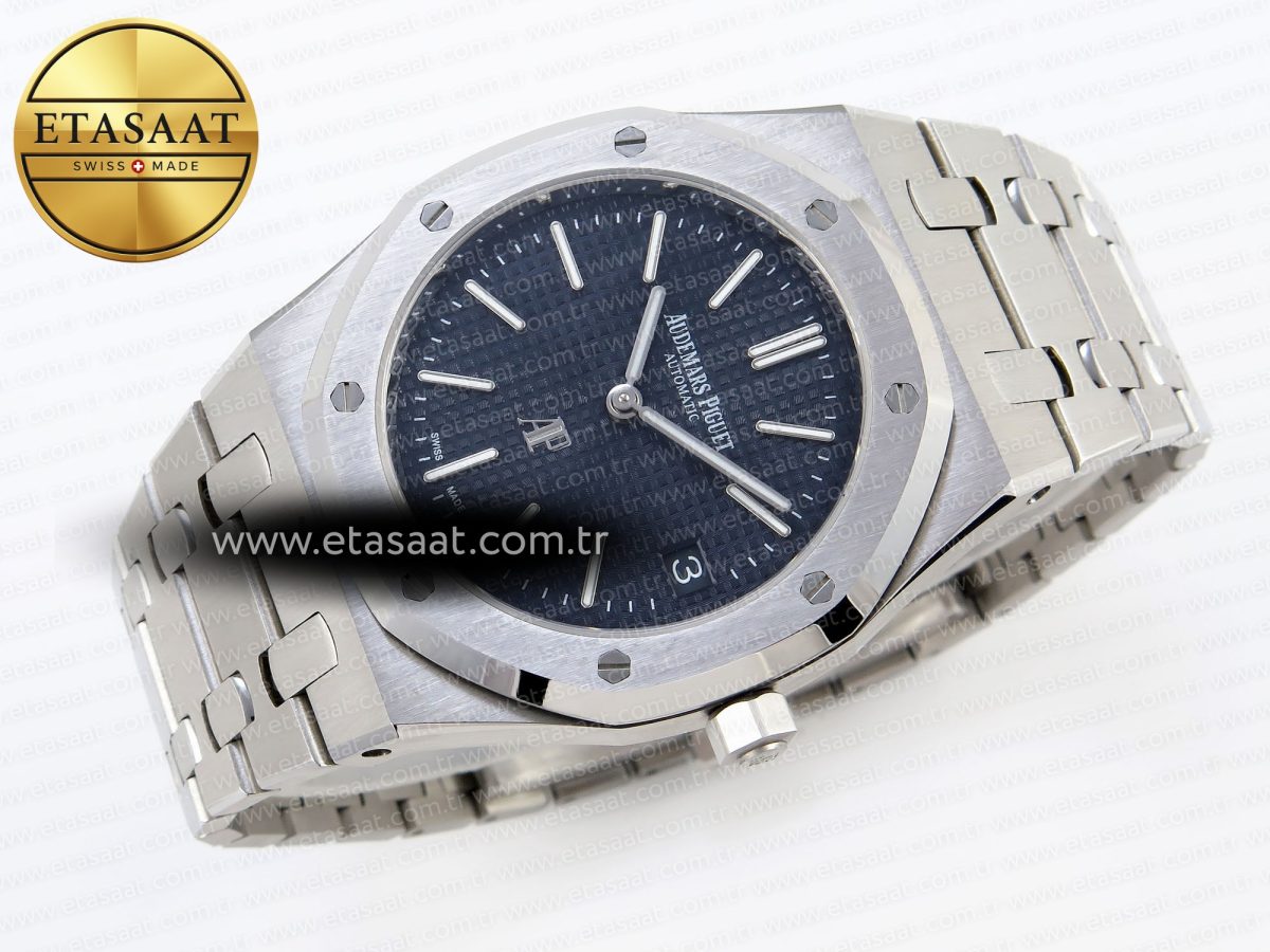 Audemars Piguet Royal Oak 39mm 15202 Blue Textured Dial on SS A2121 - Görsel 7