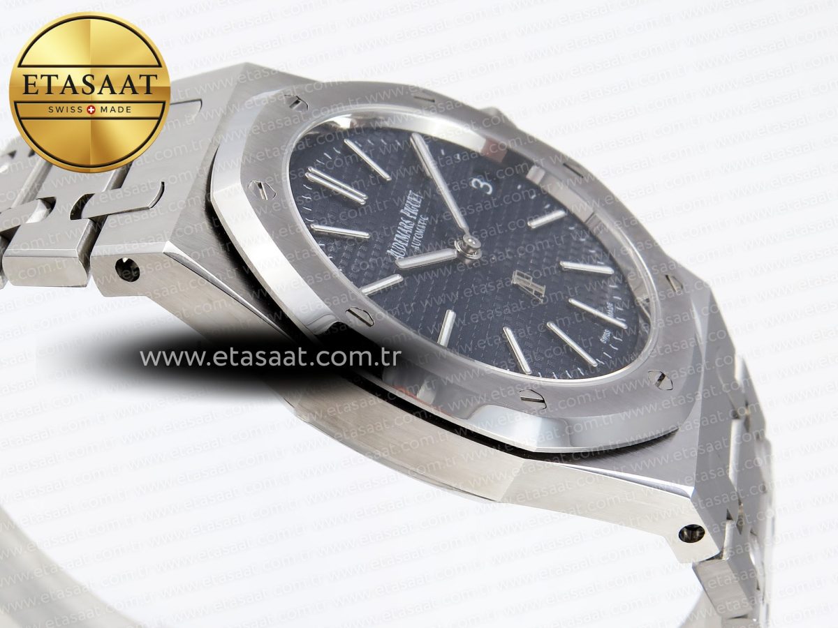 Audemars Piguet Royal Oak 39mm 15202 Blue Textured Dial on SS A2121 - Görsel 8