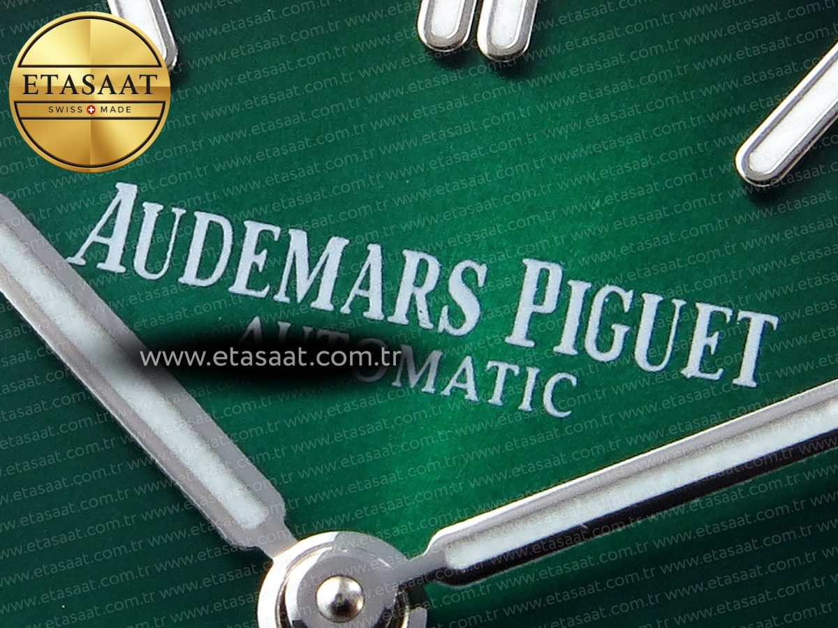 Audemars Piguet Royal Oak 39mm 15202 Green/Black Dial on SS A2121 - Görsel 10