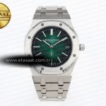 Audemars Piguet Royal Oak 39mm 15202 Yeşil/Siyah A2121 Eta Saat - Görsel 3 - 1:1 Süper Klon Saat