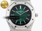 Audemars Piguet Royal Oak 39mm 15202 Green/Black Dial on SS A2121 - Görsel 4