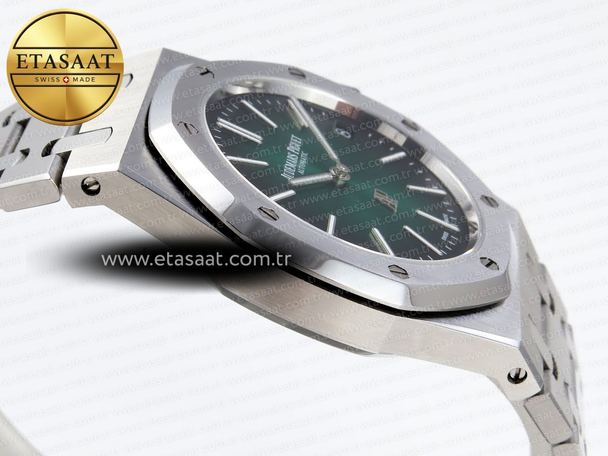 Audemars Piguet Royal Oak 39mm 15202 Green/Black Dial on SS A2121 - Görsel 9