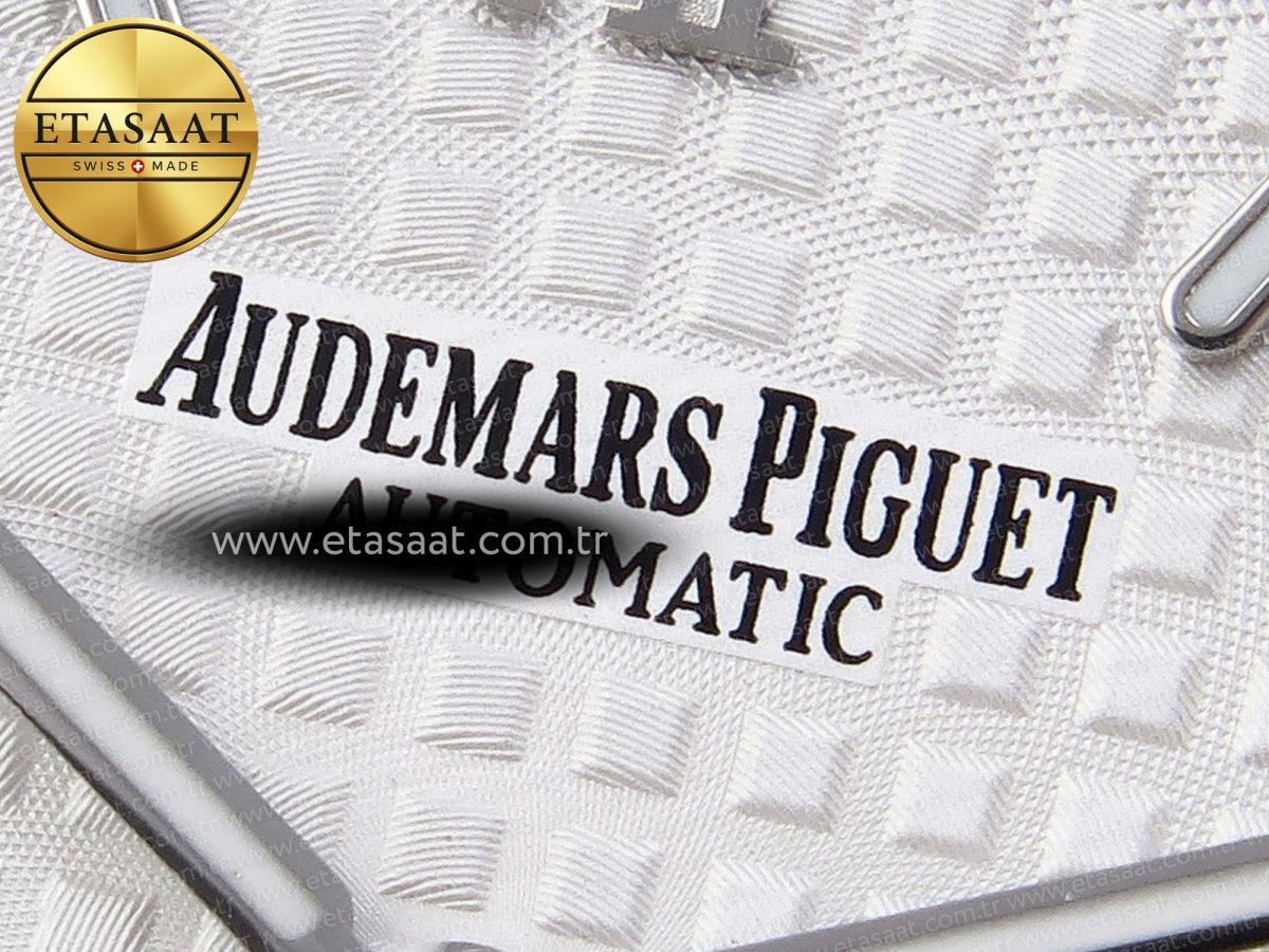 Audemars Piguet Royal Oak 39mm 15202 White Textured Dial on SS A2121 - Görsel 10