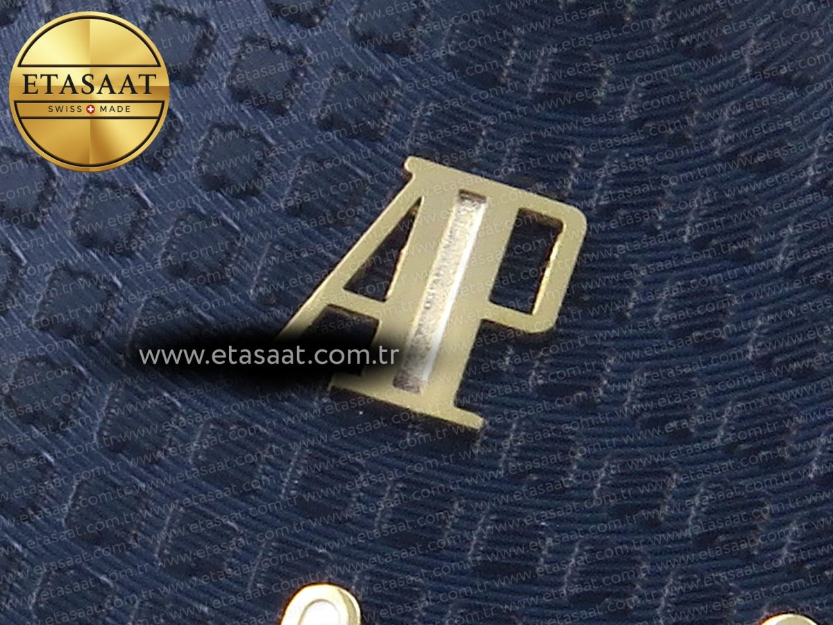 Audemars Piguet Royal Oak 39mm 15202 Blue Textured Dial on YG A2121 - Görsel 11