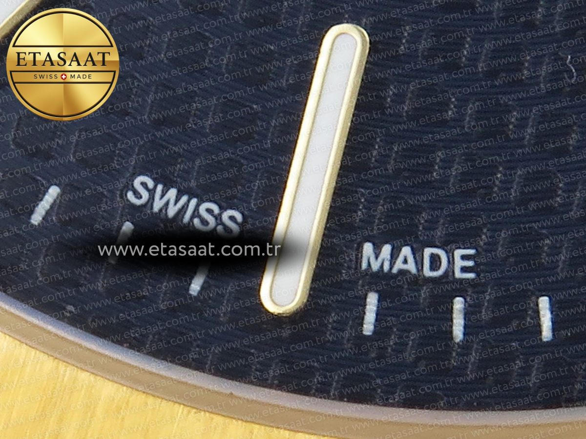 Audemars Piguet Royal Oak 39mm 15202 Blue Textured Dial on YG A2121 - Görsel 13