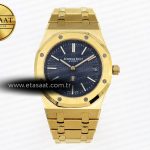Audemars Piguet Royal Oak 39mm 15202 Mavi Dokulu A2121 Eta Saat - Görsel 3 - 1:1 Süper Klon Saat