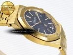 Audemars Piguet Royal Oak 39mm 15202 Blue Textured Dial on YG A2121 - Görsel 9