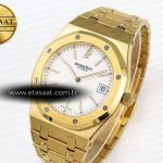 Audemars Piguet Royal Oak 39mm 15202 White Textured Dial on YG A2121