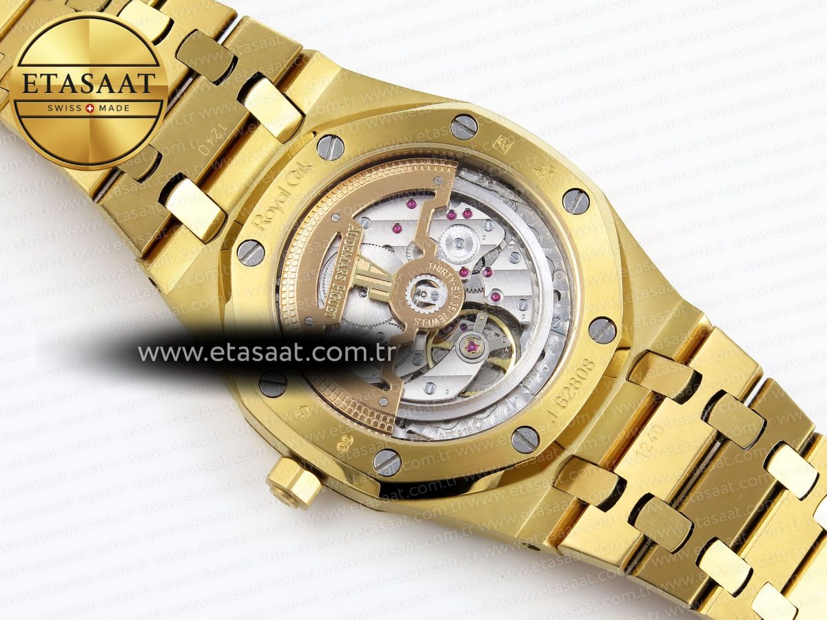 Audemars Piguet Royal Oak 39mm 15202 White Textured Dial on YG A2121 - Görsel 16