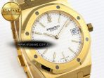 Audemars Piguet Royal Oak 39mm 15202 White Textured Dial on YG A2121 - Görsel 5