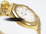 Audemars Piguet Royal Oak 39mm 15202 White Textured Dial on YG A2121 - Görsel 9