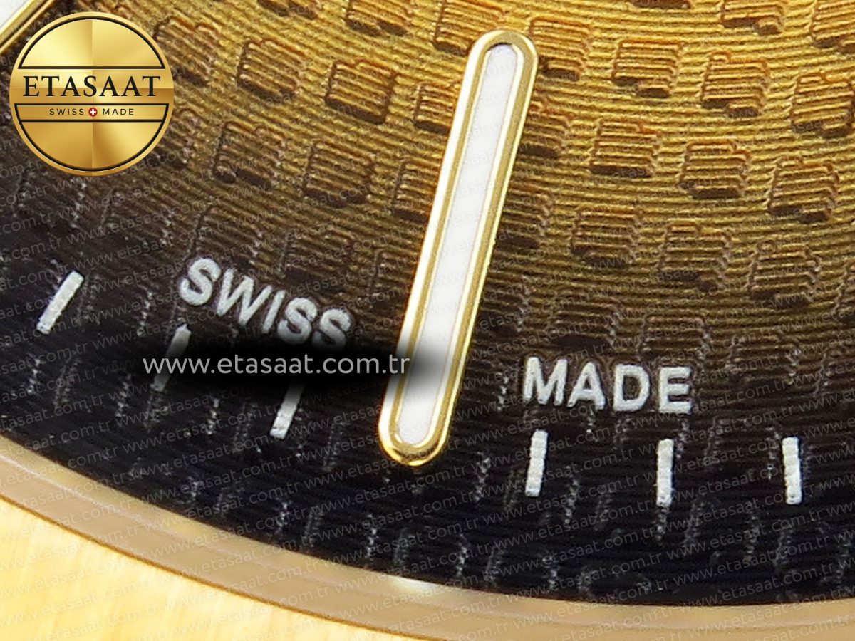 Audemars Piguet Royal Oak 39mm 15202 Yellow/Brown Textured Dial on YG A2121 - Görsel 13