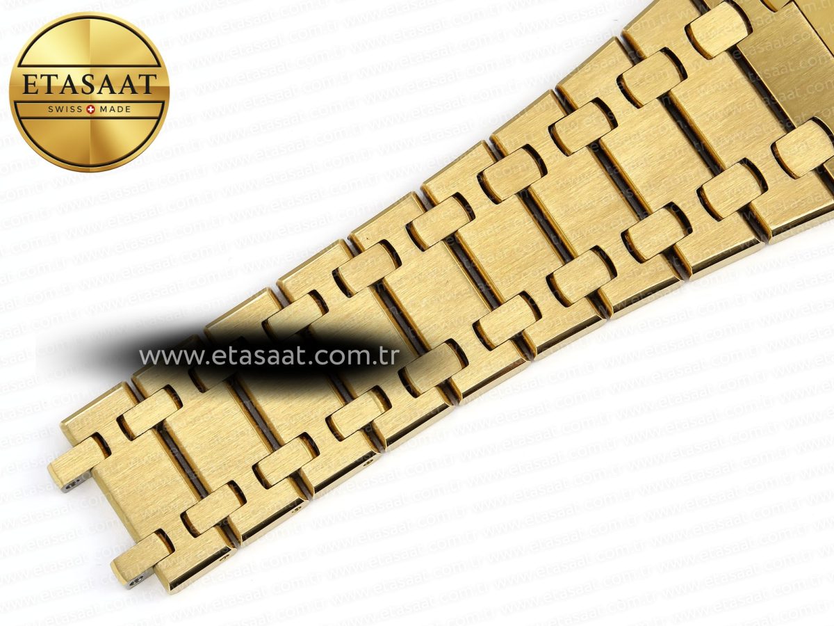 Audemars Piguet Royal Oak 39mm 15202 Yellow/Brown Textured Dial on YG A2121 - Görsel 29