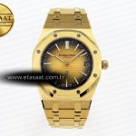Audemars Piguet Royal Oak 39mm 15202 Sarı/Kahve A2121 Eta Saat - Görsel 3 - 1:1 Süper Klon Saat