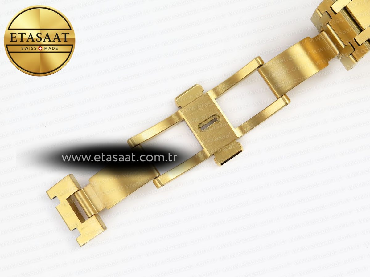 Audemars Piguet Royal Oak 39mm 15202 Yellow/Brown Textured Dial on YG A2121 - Görsel 33