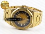 Audemars Piguet Royal Oak 39mm 15202 Yellow/Brown Textured Dial on YG A2121 - Görsel 6