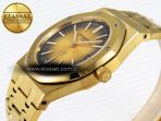 Audemars Piguet Royal Oak 39mm 15202 Yellow/Brown Textured Dial on YG A2121 - Görsel 8