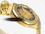 Audemars Piguet Royal Oak 39mm 15202 Yellow/Brown Textured Dial on YG A2121 - Görsel 9