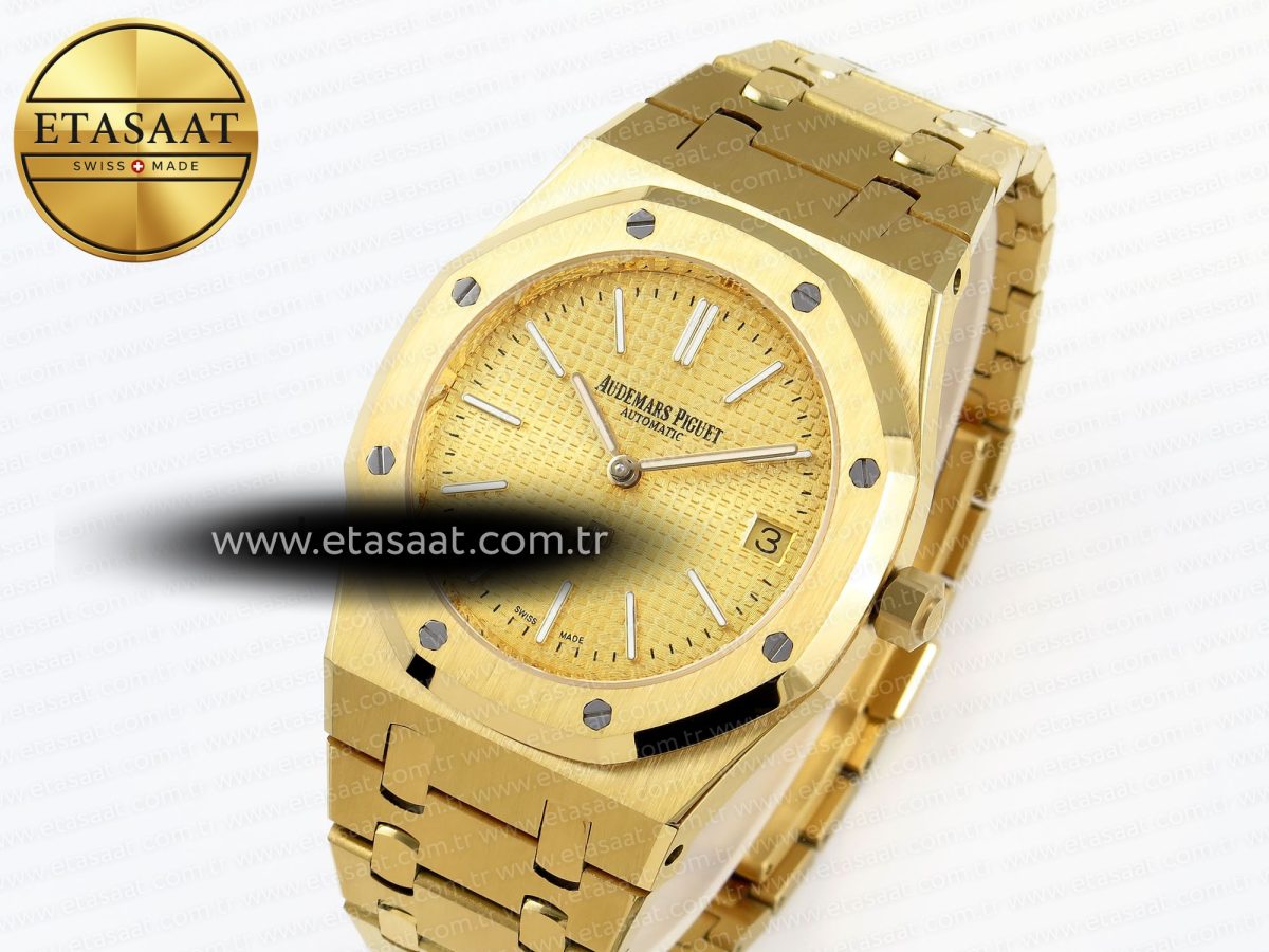 Audemars Piguet Royal Oak 39mm 15202 YG Textured Dial on YG A2121 - Görsel 2
