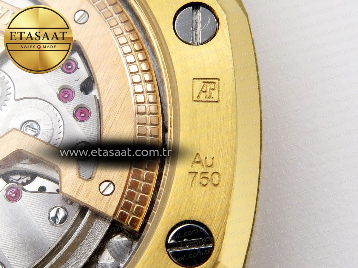 Audemars Piguet Royal Oak 39mm 15202 YG Textured Dial on YG A2121 - Görsel 26