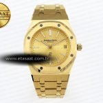 Audemars Piguet Royal Oak 39mm 15202 YG Dokulu Kadran A2121 Eta Saat - Görsel 3 - 1:1 Süper Klon Saat