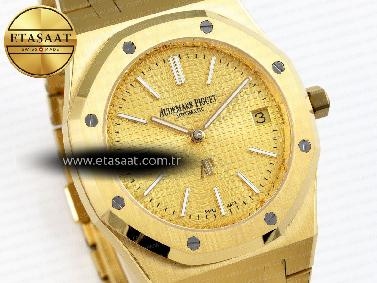 Audemars Piguet Royal Oak 39mm 15202 YG Textured Dial on YG A2121 - Görsel 5