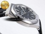 Audemars Piguet Royal Oak 41mm 15400 SS APSF 1:1 Best Edition Black Textured Dial on Black Rubber Strap SA3120 Super Clone V3 - Görsel 8
