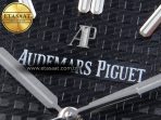 Audemars Piguet Royal Oak 41mm 15400 SS APSF 1:1 Best Edition Black Textured Dial on Black Rubber Strap SA3120 Super Clone V3 - Görsel 9