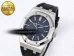 Audemars Piguet Royal Oak 41mm 15400 SS APSF 1:1 Best Edition Blue Textured Dial on Black Rubber Strap SA3120 Super Clone V3