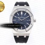 Audemars Piguet Royal Oak 41mm 15400 APSF Mavi SA3120 Eta Saat - Görsel 3 - 1:1 Süper Klon Saat