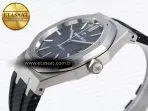 Audemars Piguet Royal Oak 41mm 15400 SS APSF 1:1 Best Edition Blue Textured Dial on Black Rubber Strap SA3120 Super Clone V3 - Görsel 8