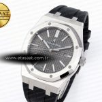 Audemars Piguet Royal Oak 41mm 15400 SS APSF 1:1 Best Edition Gray Textured Dial on Black Rubber Strap SA3120 Super Clone V3