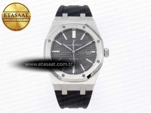 Audemars Piguet Royal Oak 41mm 15400 APSF Siyah SA3120 Eta Saat - 1:1 Süper Klon Replika Saat