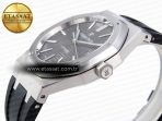 Audemars Piguet Royal Oak 41mm 15400 SS APSF 1:1 Best Edition Gray Textured Dial on Black Rubber Strap SA3120 Super Clone V3 - Görsel 8