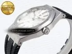 Audemars Piguet Royal Oak 41mm 15400 SS APSF 1:1 Best Edition White Textured Dial on Black Rubber Strap SA3120 Super Clone V3 - Görsel 8