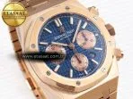 royal oak chrono 26331st rg ipf 11 best edition blue dial on rg bracelet a77505