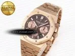 royal oak chrono 26331st rg ipf 11 best edition brown dial on rg bracelet a77502