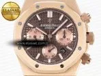 royal oak chrono 26331st rg ipf 11 best edition brown dial on rg bracelet a77504