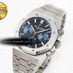 royal oak chrono 26331st ss ipf 11 best edition black dial blue subdial on ss bracelet a77501