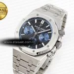 royal oak chrono 26331st ss ipf 11 best edition black dial blue subdial on ss bracelet a77501